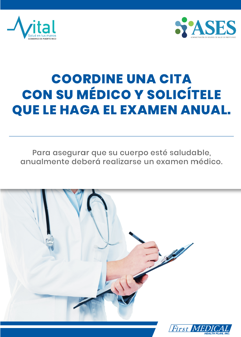 Coordine una cita con su medico