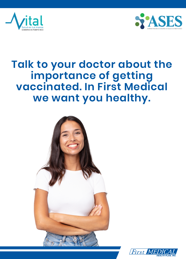 Talk doctor getting Vaccinated